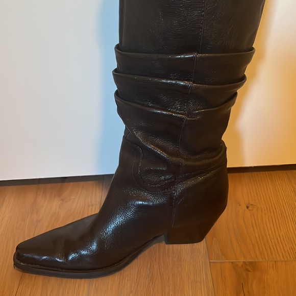Black Leather high boots - Picture 4 of 4